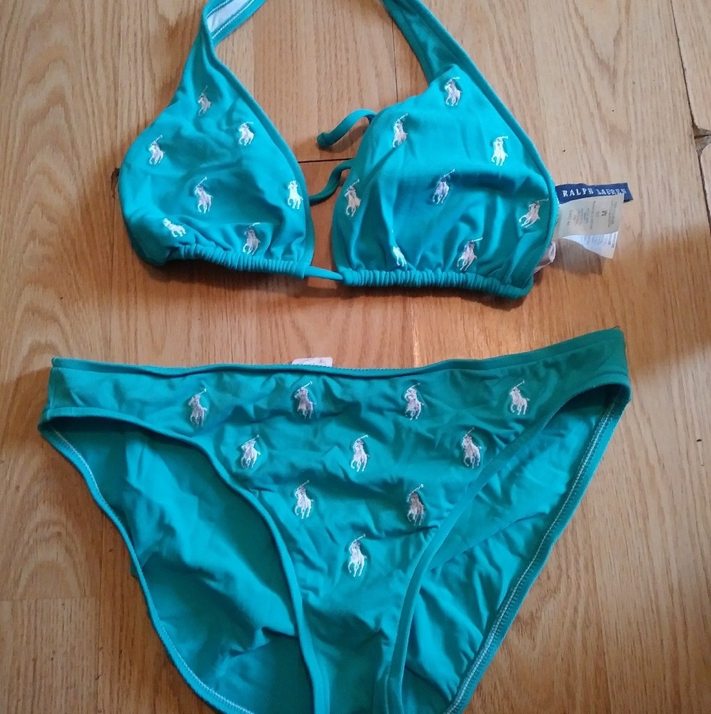 Ladies Polo two piece bikini bathing suit